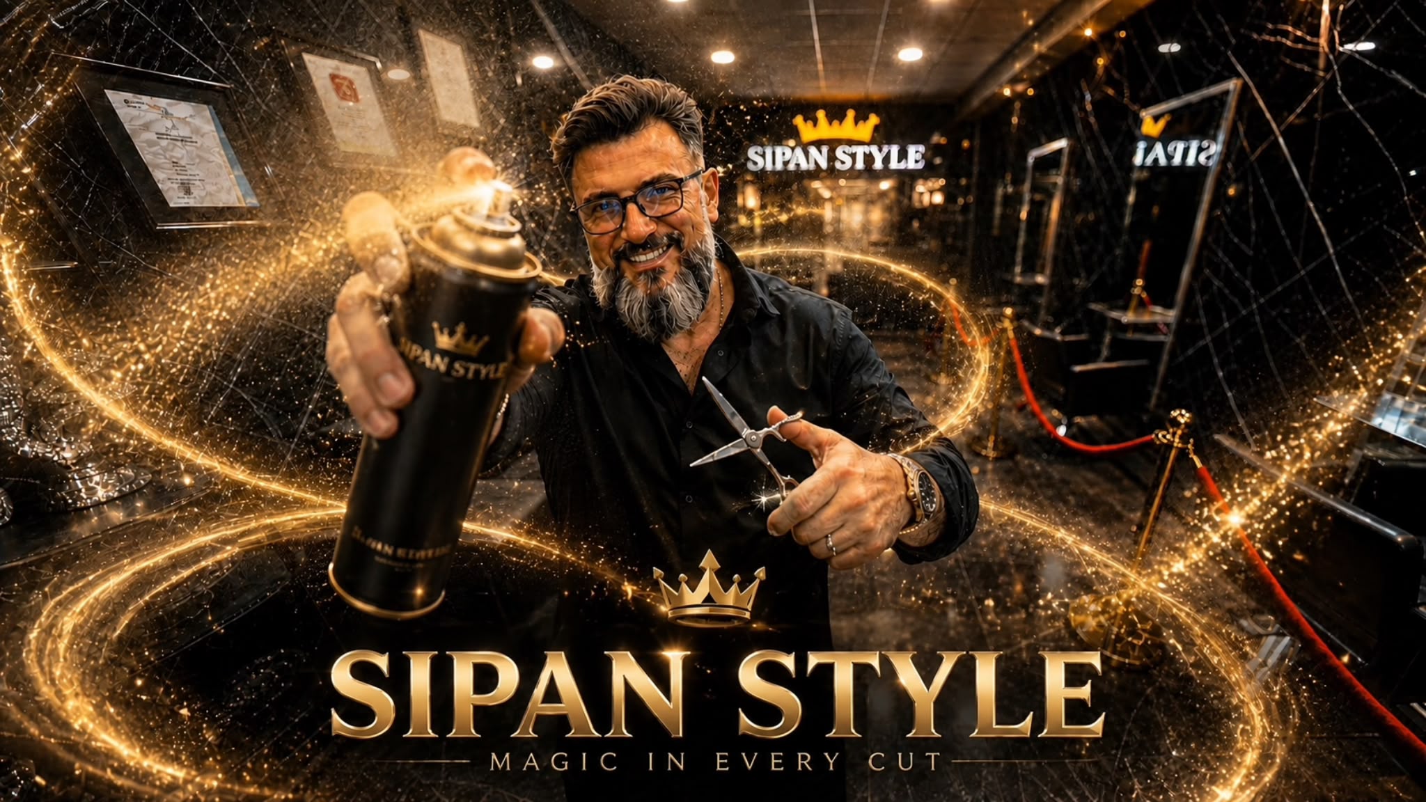 Hassan Ibach in de salon van Sipan Style